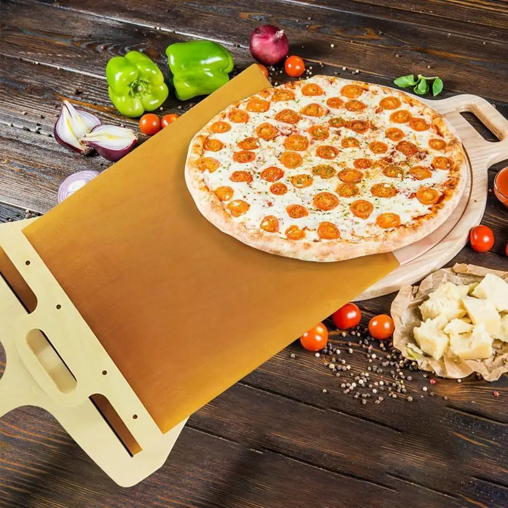 Juome Sliding Pizza Peel, Pizza Peel Smart Slider for Super Easy Transfer  Pizza, Pizza Spatula Paddle with Handle, Non Stick Sliding Pizza Shovel