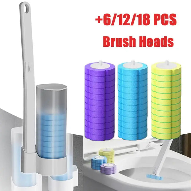 Foody Popz™ - Easy Bathroom Cleaning Brush Head with Stick